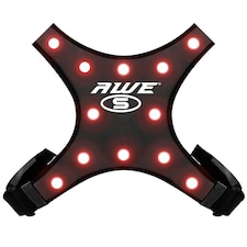 AWE 12 x Super Red LED's High Visibility Large Cycling/Running/Walking Vest