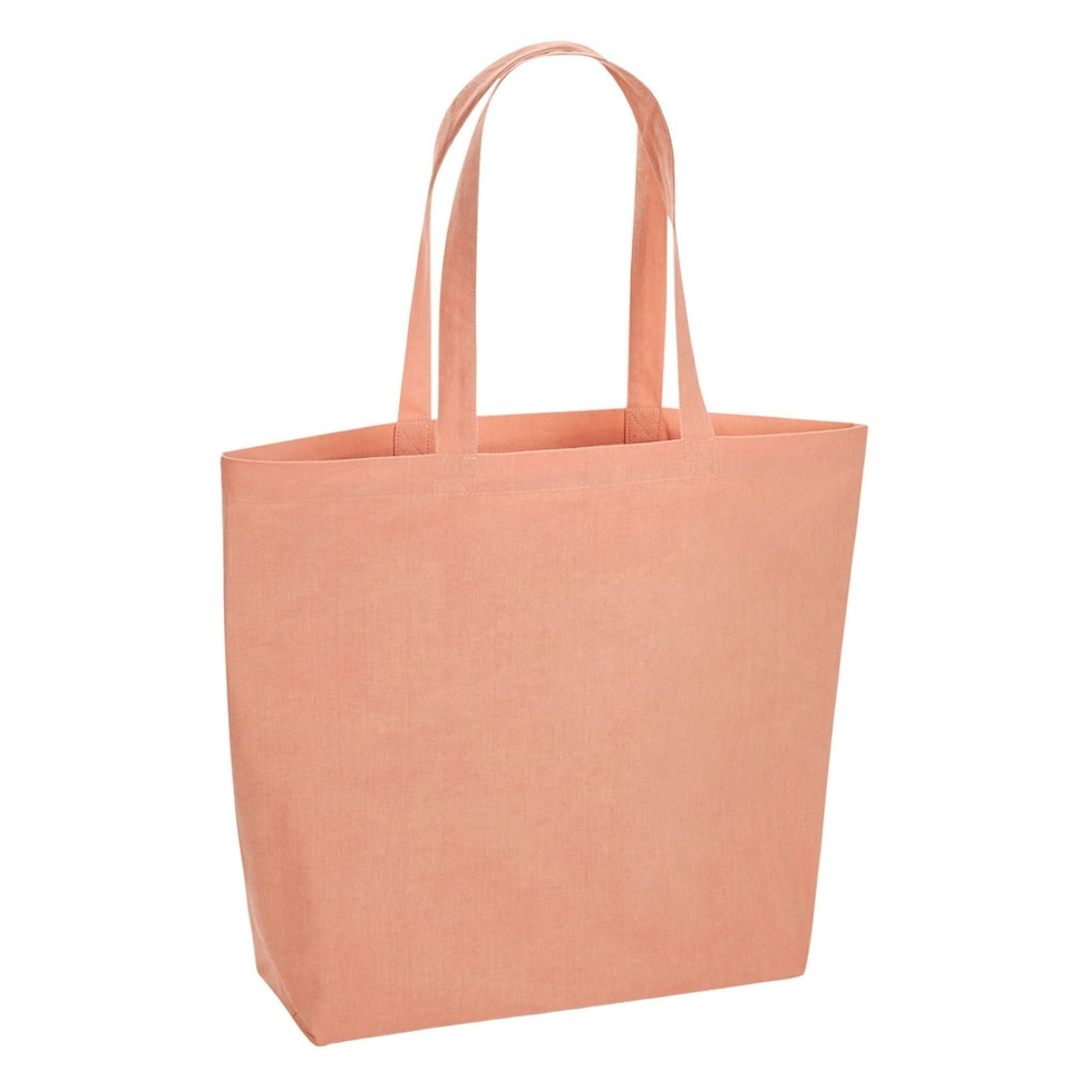 image 1 of Westford Mill Maxi Organic Natural Dyed Tote Bag - Pomegranate Rose - One Size Red