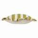 image 3 of furn. Linen Stripe Printed Ruffle Linen/Olive Filled Cushion 50 x 50 cm | Multi