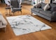 image 2 of White Marble Texture Rug | Multi