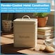 image 3 of Harbour Housewares Metal Biscuit Tin - Vintage Retro Biscuit Barrel Canister Cookie Jar Kitchen Caddy Food Storage Container | Grey | Grey