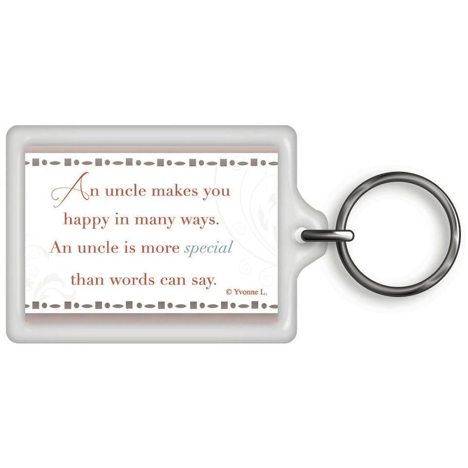 image 1 of A Special Uncle Celebrity Style World's Best Keyring