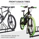 image 6 of HOMCOM Bike Parking Rack Bicycle Locking Storage Stand for 6 Cycling Black