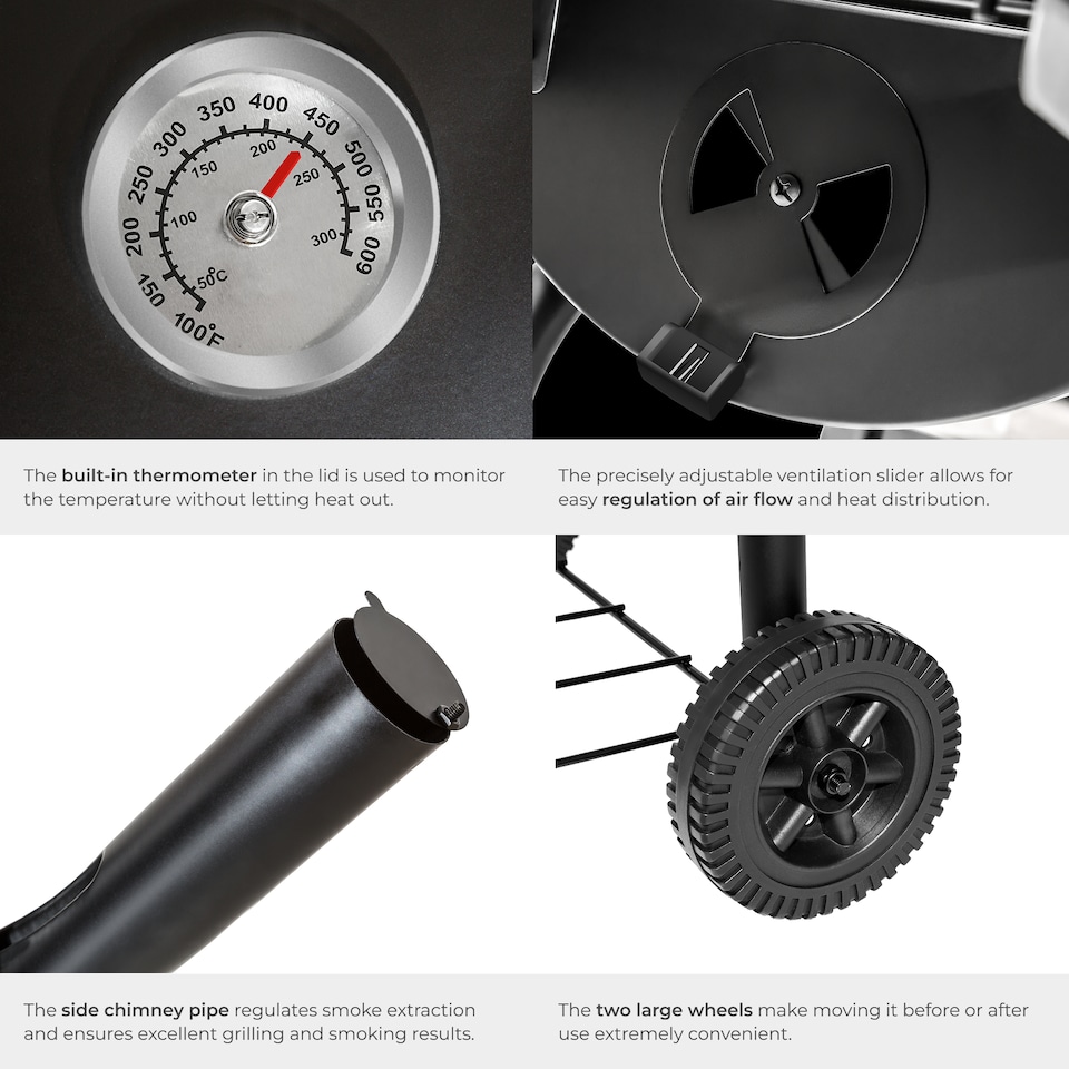 image 1 of BBQ made of powder-coated metal