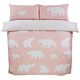 image 4 of Polar Bear Bed Cover Duvet Cover Set with Pillowcase Grey | King