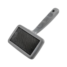 Furrish Soft Dog Slicker Brush - Silver/Black - L