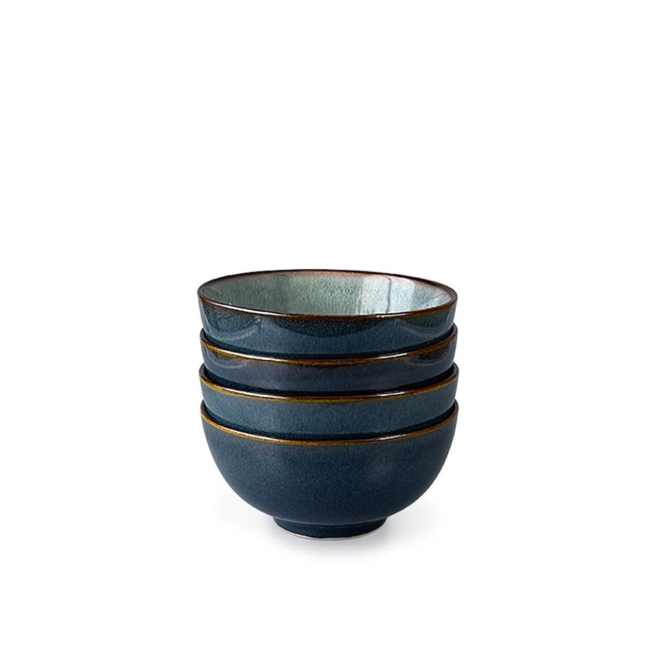 image 1 of Scandi Home 16 Piece Stavanger Blue Artisan Glaze Ceramic Tableware Set