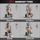 image 3 of HOMCOM Multifunction Home Gym Machine with 45kg Weights for Full Body Workout