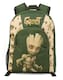 image 1 of Marvel Guardians of the Galaxy Kids Backpack | Green Rucksack For Boys & Girls with Adjustable Straps | Practical & Organised Baby Groot School Bag | Movie Luggage Merchandise Gift for Kids & Teens | Green | Green Brown