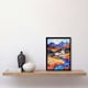 image 2 of Glencoe Mountain Cottages Scottish Landscape Black Framed Wall Art Print A4