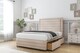 image 3 of Sloomy Ashford Sand Naples Divan Bed With Mattress 2 Drawers Left Side With 54" Floor Standing Headboard & 12" Matching Footboard 6' Super King | Cream | Sand | Super King | 1
