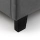 image 6 of Pebble Grey Velvet Upholstered Bed -  Small Double (120cm)