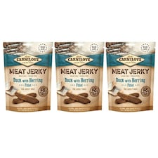 Carnilove Jerky Duck with Herring Fillet 100g (3 Packs)