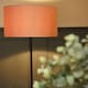 image 5 of ValueLights Tavel Matte Black Floor Lamp Blush Pink Velvet Shade