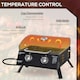 image 3 of Outsunny Portable Tabletop Gas BBQ Grill Barbecue w/ 2 Burner Lid Thermometer