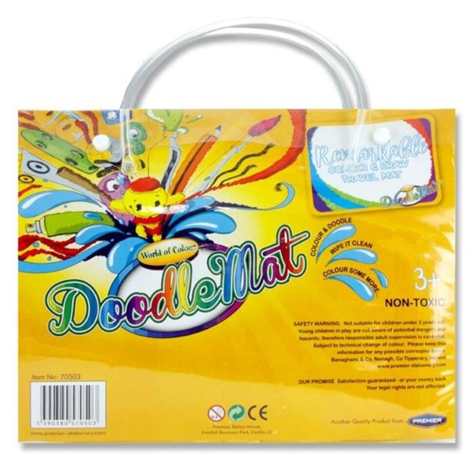 image 1 of Remarkable Travel Doodle Mat with Markers by World of Colour