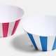 image 7 of OHS Summer Print Plastic Picnic Bowls Set of 4 Lightweight Outdoor