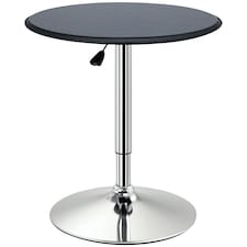HOMCOM Round Bar Table, Swivel Bistro Table with Adjustable Height