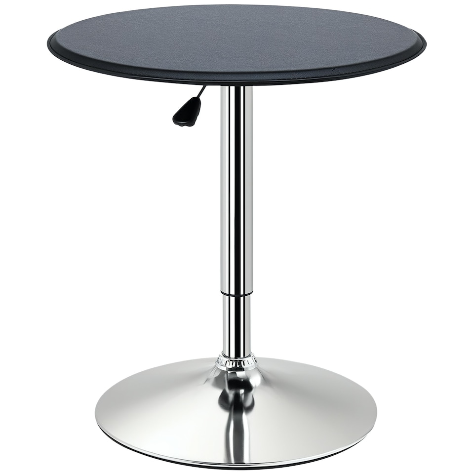 image 1 of HOMCOM Round Bar Table, Swivel Bistro Table with Adjustable Height