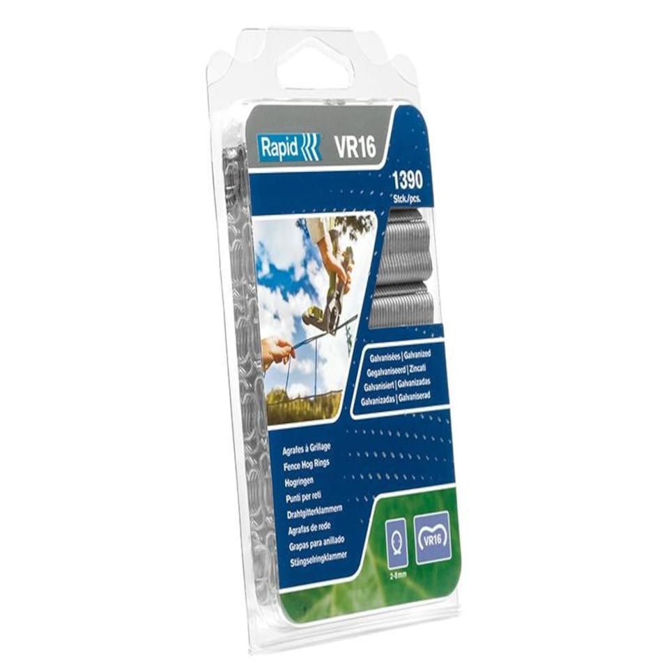 RAPID Vr16 Fence Hog Rings Pack 1390 Green