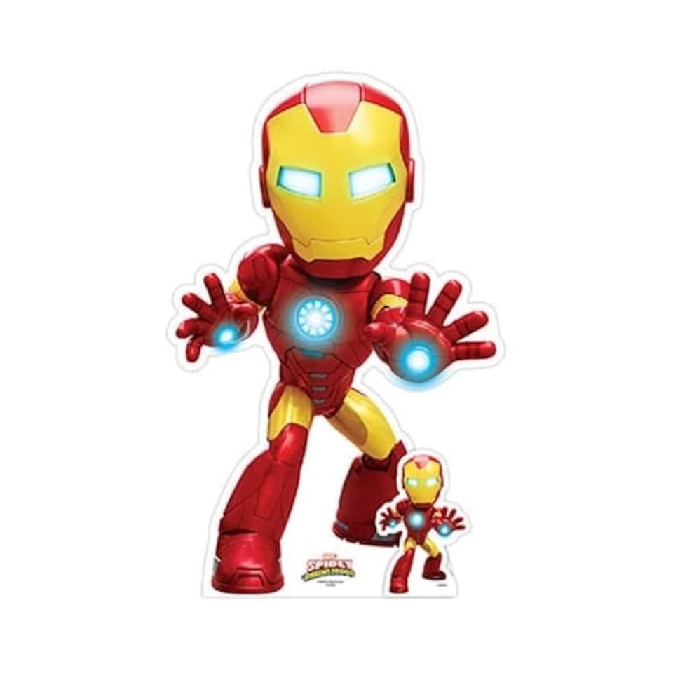 Iron Man - Spidey and His Amazing Friends Marvel Disney Star Mini Cardboard Cutout 95cm