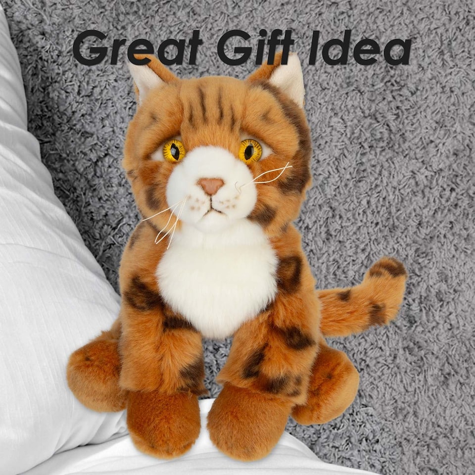 image 1 of PMS Bengal Cat Soft Toy Premium Quality Orange - 30cm x 12cm