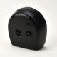 image 4 of Hometime Round Alarm Clock Light, Snooze, Sweep - Black Black