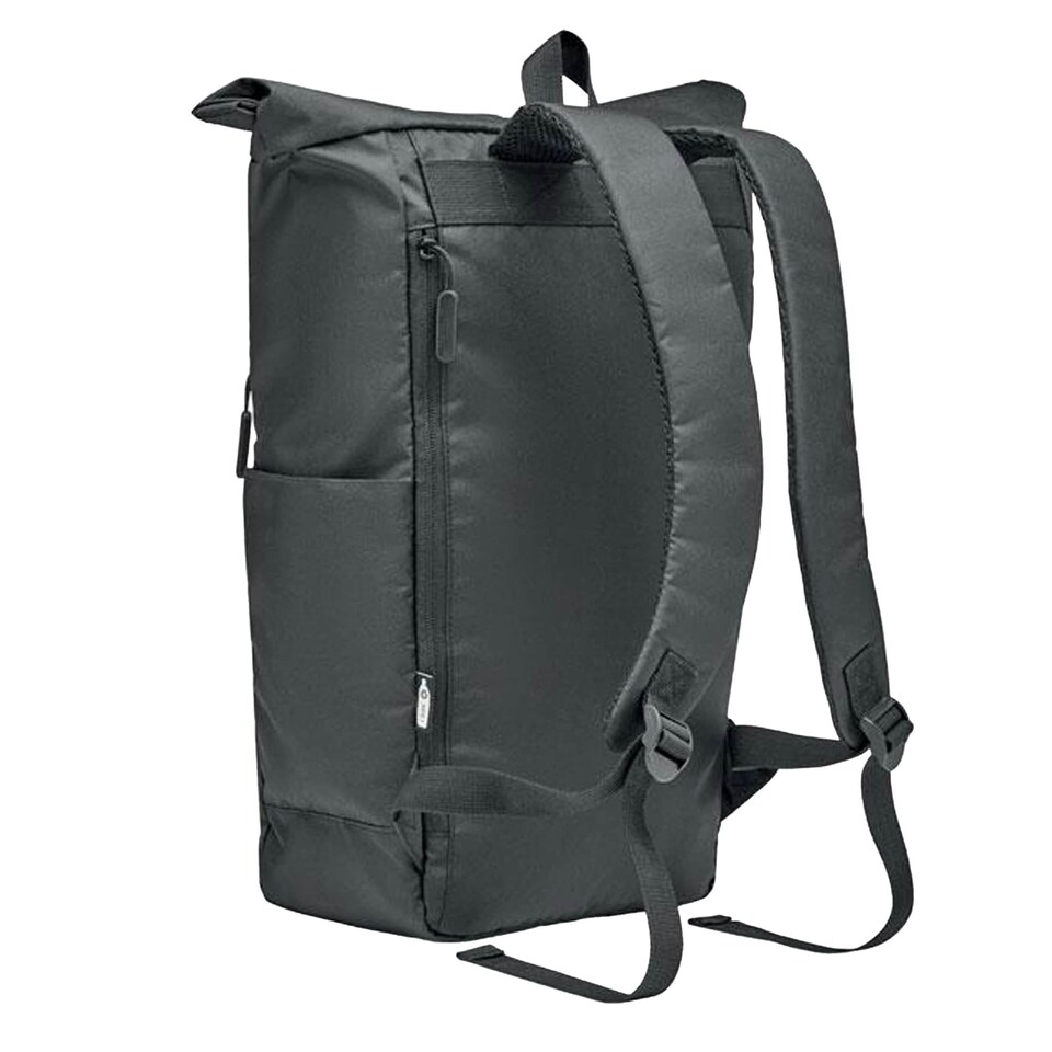 image 1 of MidOcean Valley Roll Top RPET Backpack - Black - One Size | Black