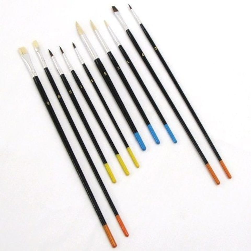 image 1 of Jakar 10 Brush Set for Watercolour and Oil Painting