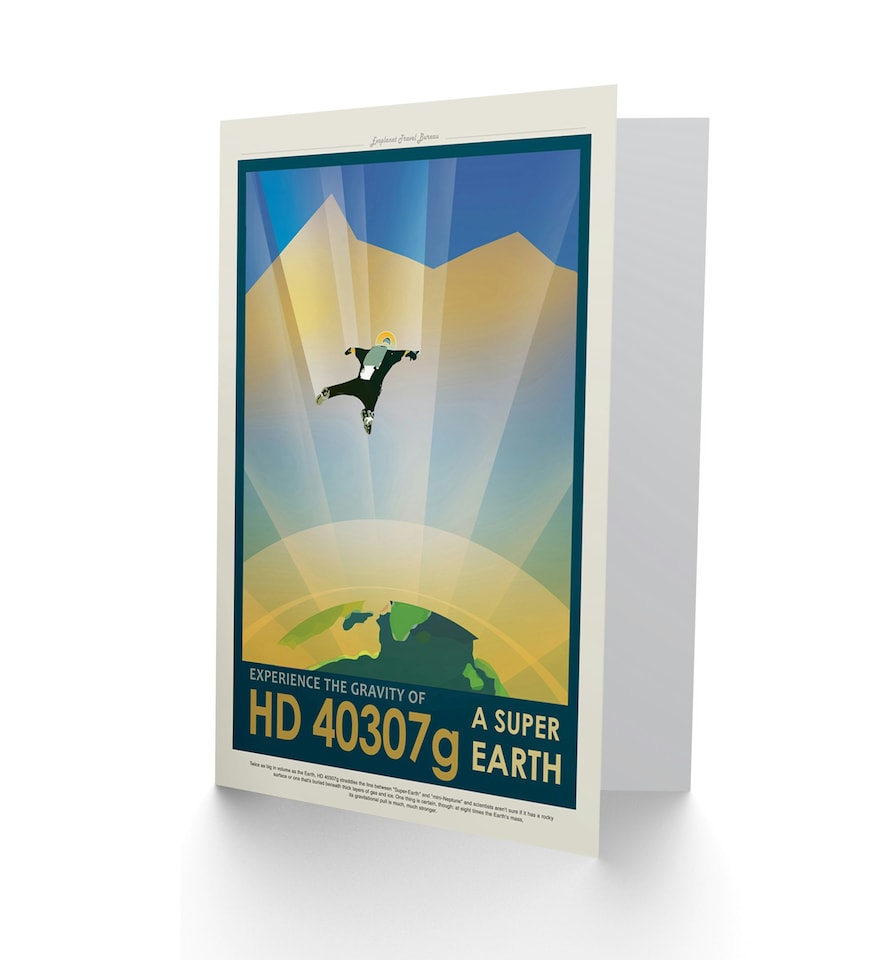 image 1 of Hd 40307G Super Earth Space Tours Travel NASA Card