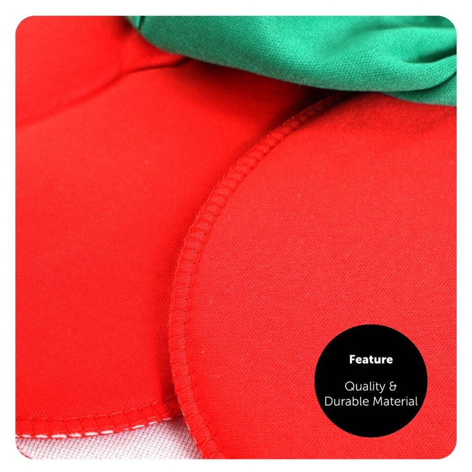 image 1 of Pack of 12 English Rose Hat & Temporary Tattoo Red | One Size