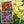 Violet-purple, golden-yellow, red