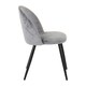 image 3 of Set of 4 Marlow Velvet Dining Chairs Grey
