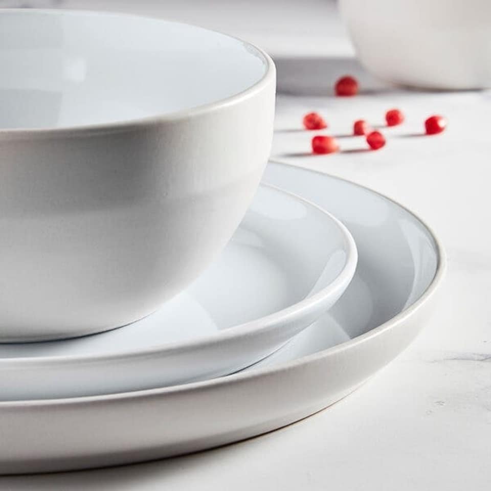 image 1 of Barbary & Oak Oslo 16 Piece Dinnerware Set Grey