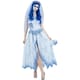 image 2 of Corpse Bride Womens/Ladies Emily Costume Set - White/Blue - L | Multi | L