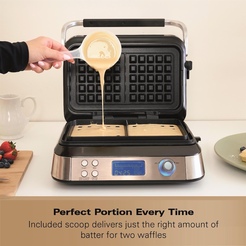 image 1 of Hamilton Beach Pro Smart Waffle Maker