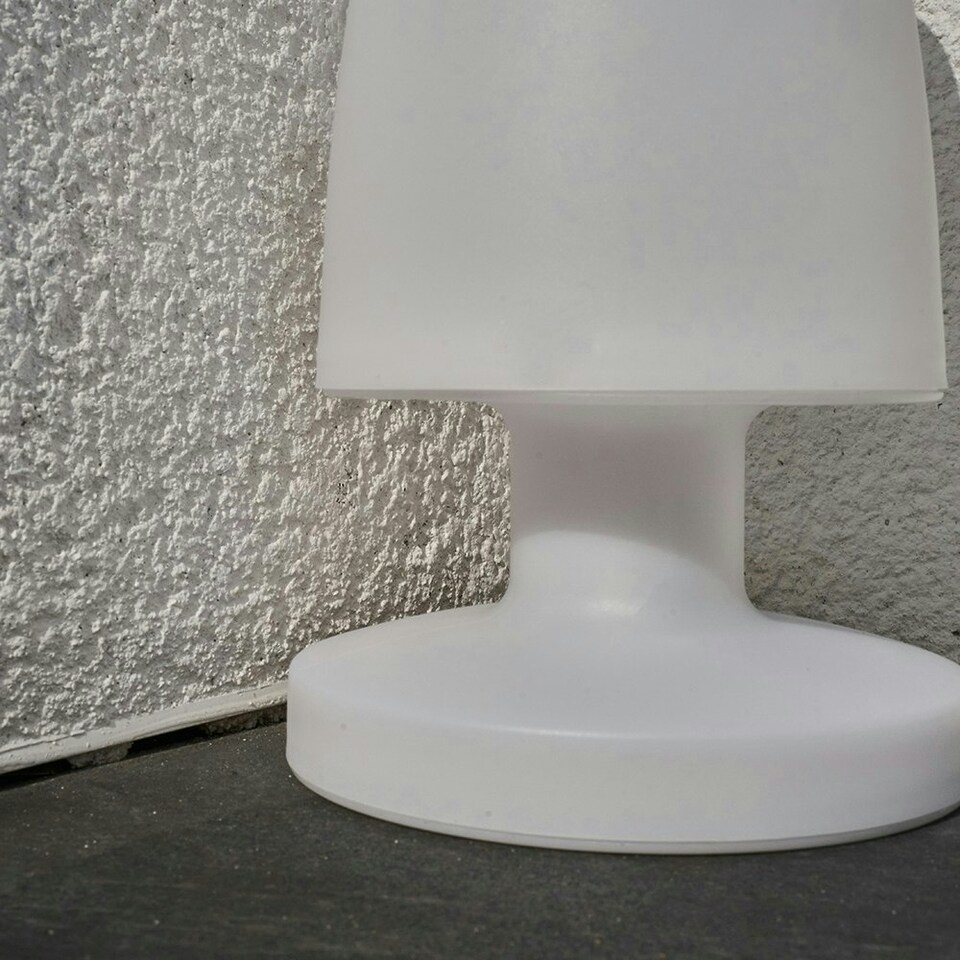 image 1 of ValueLights Pair of Doji Outdoor Colour Changing Mushroom Table Light