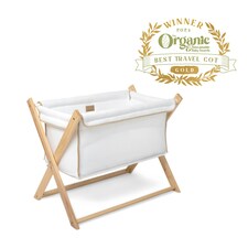 Clair de Lune Organic Folding Crib - White