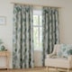 image 1 of Wylder Ophelia Jacquard Floral Room Darkening Pencil Pleat Curtains | Green