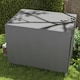 image 7 of Outsunny Patio Swing Chair Cover Garden Furniture Protector 215x155x150cm Grey | Grey | Dark Grey