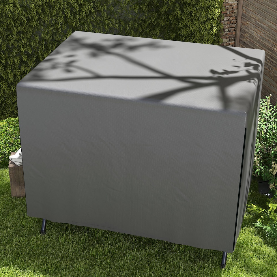 image 1 of Outsunny Patio Swing Chair Cover Garden Furniture Protector 215x155x150cm Grey | Grey | Dark Grey