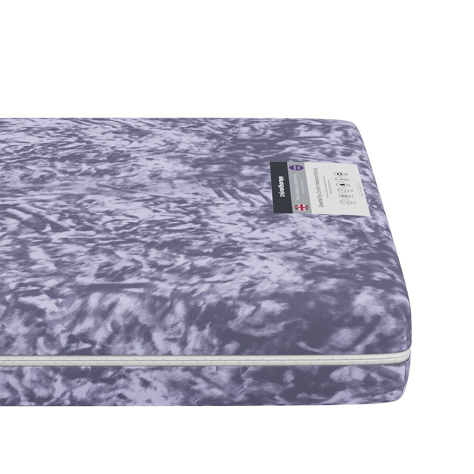 image 1 of Visco Therapy Waterproof Sprung Mattress 18cm - Medium Comfort, UK Made | Blue | White | Single | 1
