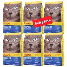 Josera Marinesse complete adult cat food | Grain-free | Single animal protein | Salmon | Hypoallergenic | Sensitive | Anti-Hairball | Urinary pH | 6x2kg