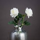 image 3 of Large Garden Rose Artificial Flower - L5 x W10 x H75 cm - White