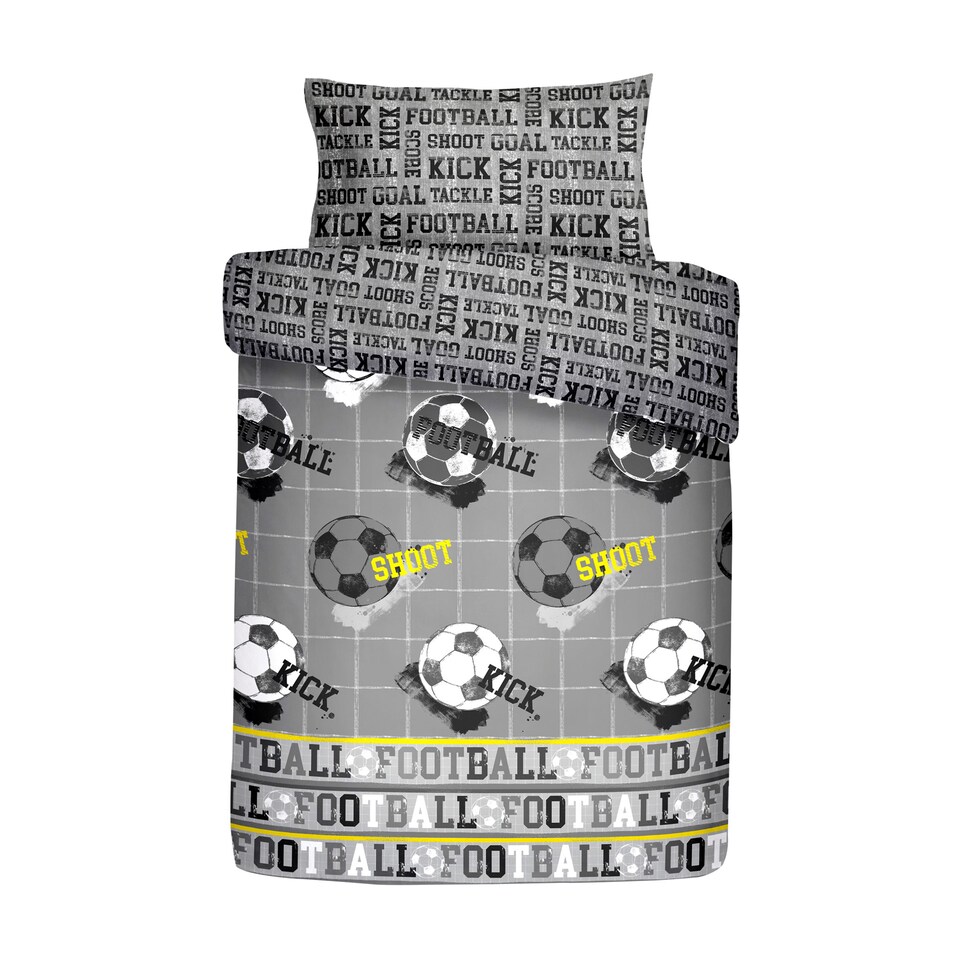 image 1 of Bedlam Football Duvet Cover Set Grey