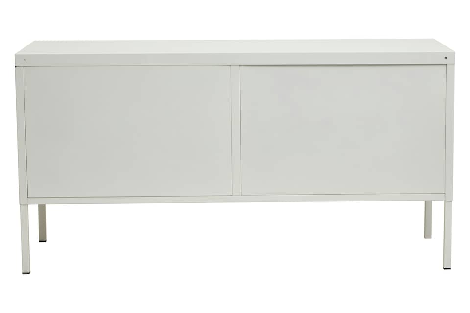 image 1 of Orsina Sleek And Sturdy Two Door White Locker, Compact Shelving Locker, Secured Storage Of Slim Locker With Handle