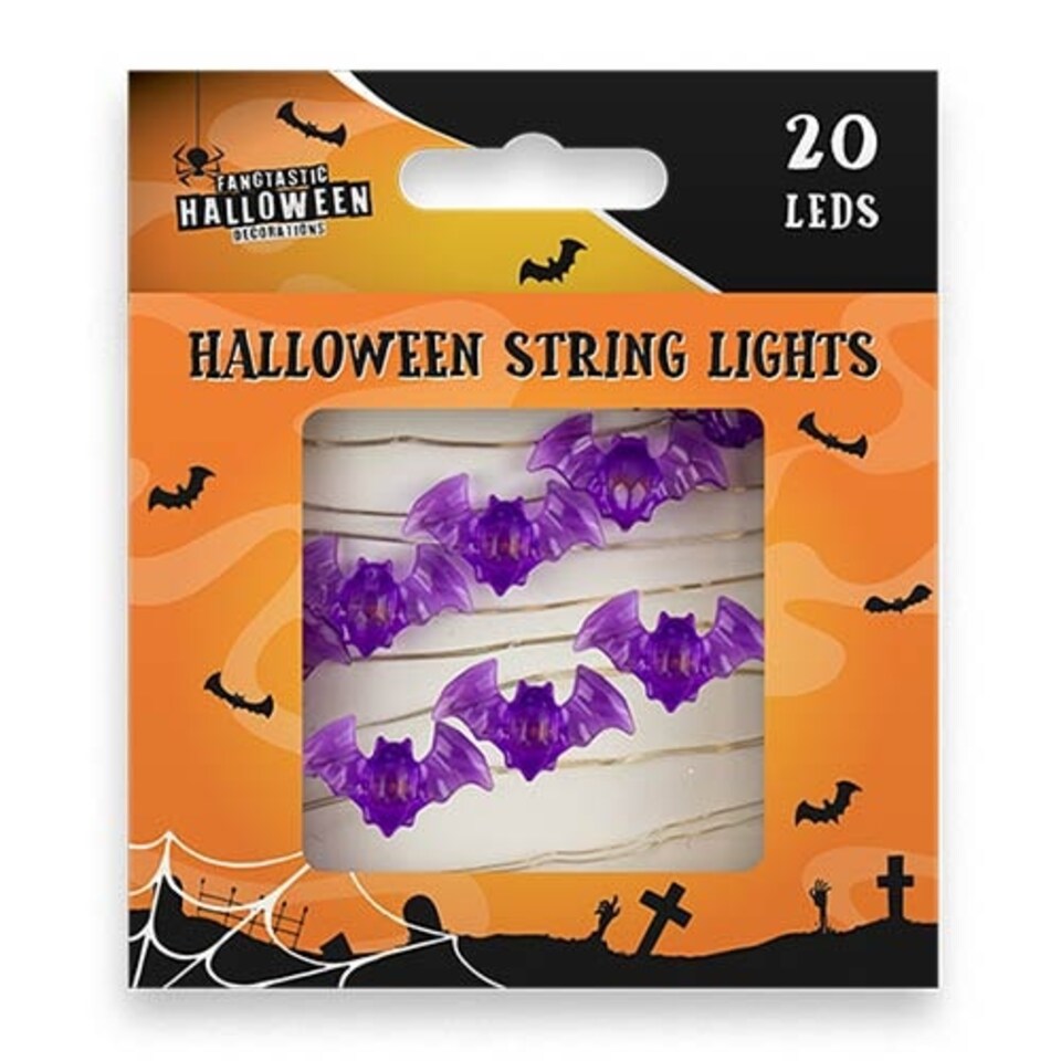 Halloween Bats String Light Decoration 190cm