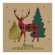 image 2 of Tartan Stag Christmas Greeting Cards - Pack of 12