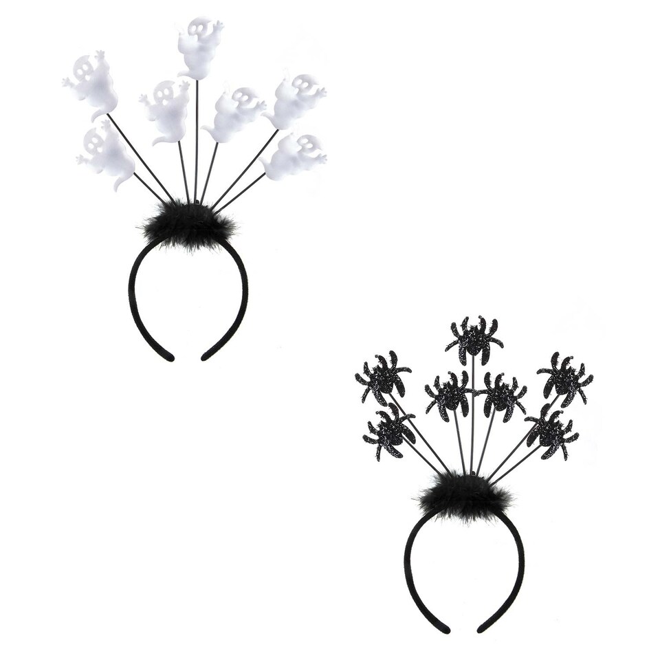 image 1 of PMS Halloween Ghost Headband Bopper, Trick or Treat Party Accessory