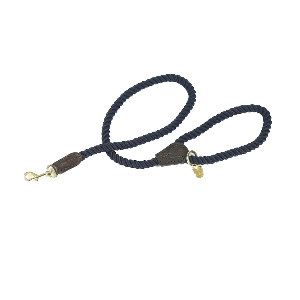 image 1 of Digby & Fox Twisted Dog Lead - Navy - One Size